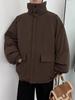 Men's Casual Korean Style Solid Color Cotton Jacket - Versatile Lapel Outerwear for Spring and Autumn
