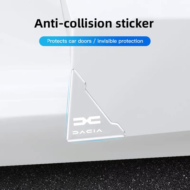 4Pcs Car Door Silicone Buffer Sticker Anti Collision Scratch For Dacia Duster Logan Sandero Stepway Dokker Lodgy MCV 2019 Spring