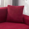 Elastic Velvet Square Lumbar Cushion Cover, 40x40 cm, Removable & Washable for All Seasons