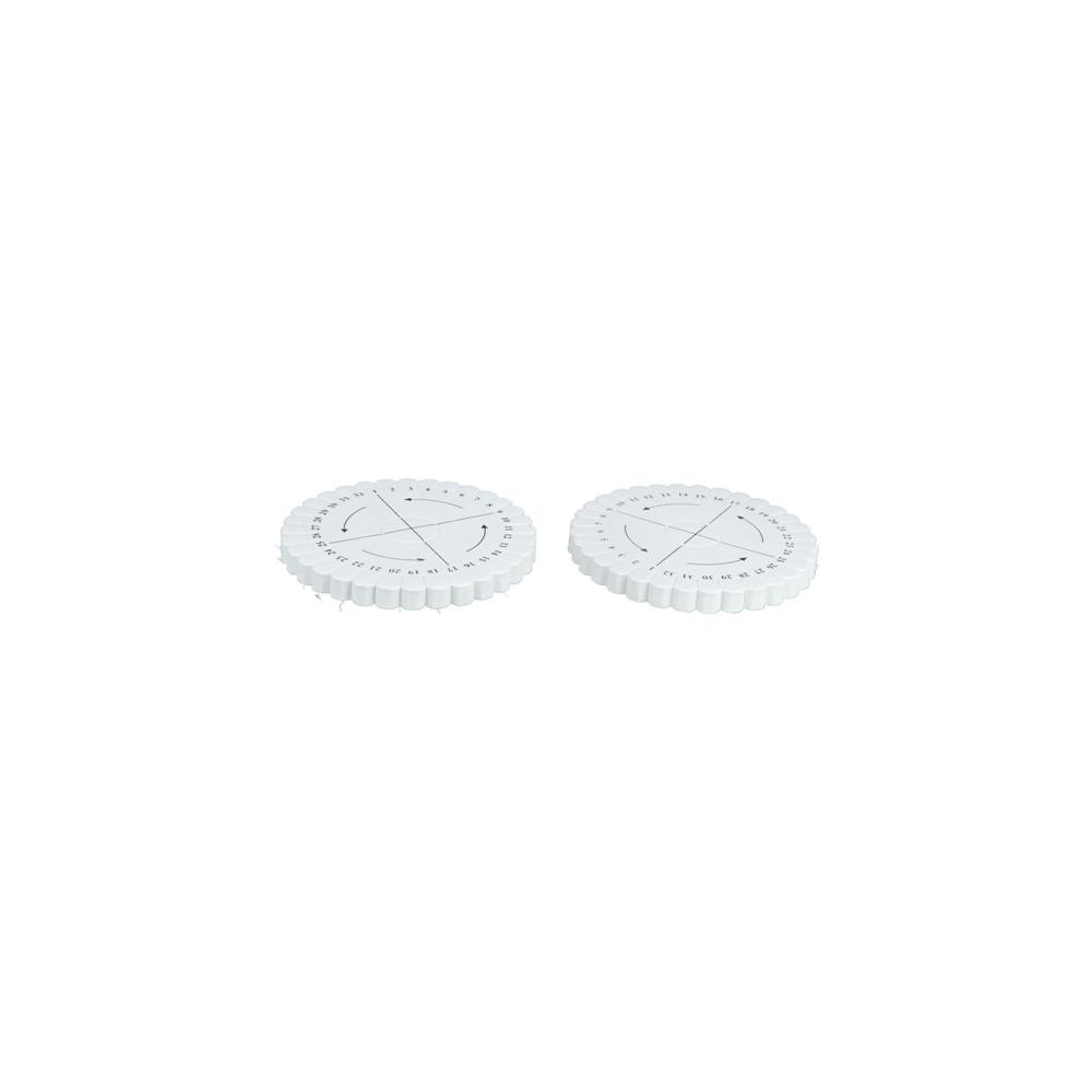2PCS Disc/Disk 100mmx10mm DIY Braiding Plate Round Kumihimo Jewelry Desgin Board Disc Disk Tray