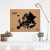 Miss Wood Woody Map XL-Carte Du Monde En Liège Avec Motif Europe, Couleur Noir - 8436563401497