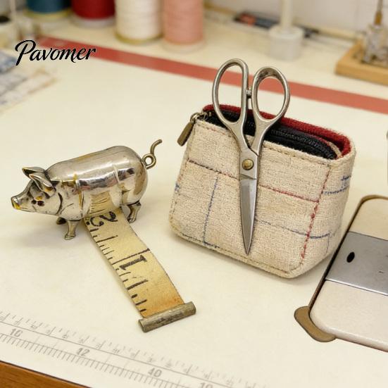Pig Tape Measure 1/2/3Pcs Vintage Portable Metal Retractable Measuring Tailor Sewing Cloth Weight Loss Body Measurement Ruler Accessories