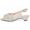 Women's Sandals Summer Mid-heel Mesh Shoes Female Large Size Formal Breathable Sandals Women