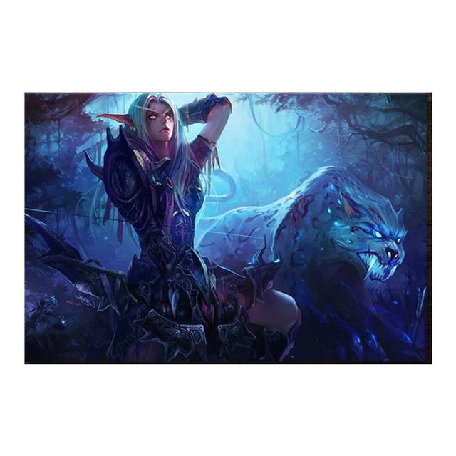 Klasická oblíbená hra World of Warcraft Umělecká díla Plakáty a obrazy Nástěnné malby na plátně Obraz Chlapec Herna Domácí dekorace Bez rámu