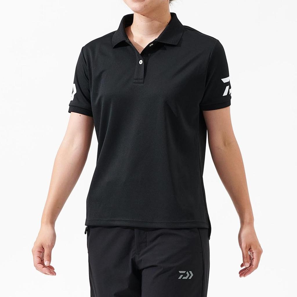 Daiwa Kids' Short Sleeve Polo Shirt, 25DE-7925, Grape Navy x White, Size M