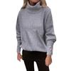 Women Oversized Knit Jumper Turtleneck Long Sleeve Pullover Sweater Winter Warm Tunic Tops Sweatshirts