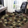 1PCCamouflage Stars Office Round Area Rug,  Mat Suitable For Office, Under Office Chairs Bedroom Living Room Home Decor, Room Deco