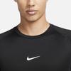 Nike Logo Printed Crewneck Slim Long T-Shirt Men's Black FB7920-010
