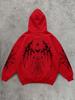 Dark and Crazy Thorn Devil Printed Hoodie, Autumn and Winter Loose Top, High Street, Unisex, Slim and Versatile Coat