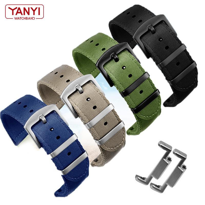 Cinturino in nylon 22mm Adattatore in acciaio inossidabile 16mm per Casio G-Shock GA-110/100/120 GD-100 DW-5600 5610 Connettore cinturino