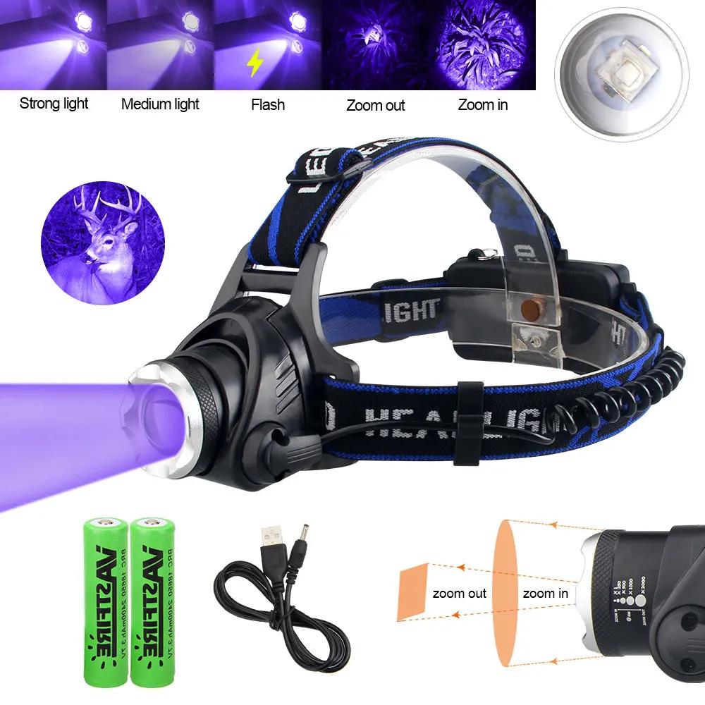 Headlamp+18650 Red Light Head LED Flashlight Outdoor XPG Headlight Tactical Camping Hunting Fishing Zoomable Fishing Headlamp
