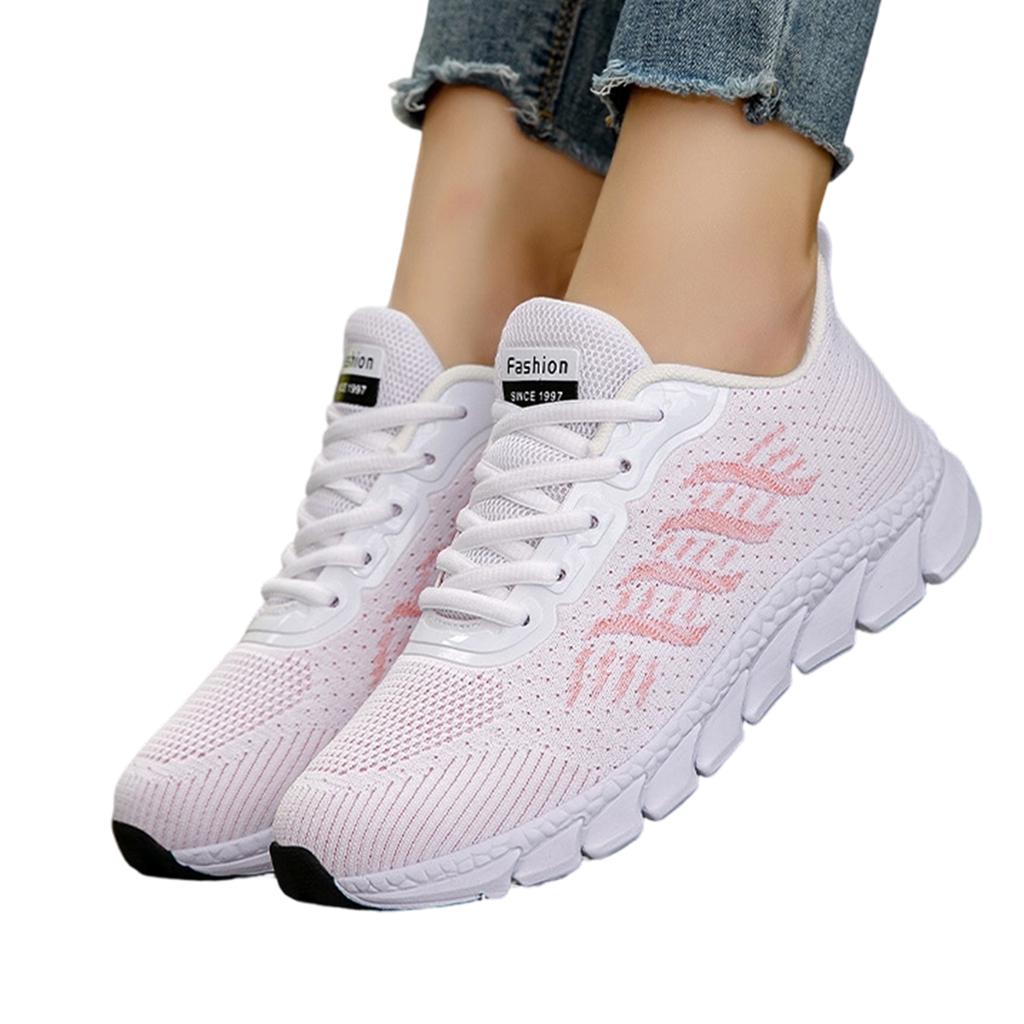 Lightweight Breathable Athletic Running Shoes with Flexible Sole and Lace-Up Closure for Comfortable Everyday Wear