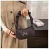 Butterfly Knot Folded Shoulder Bag for Women Niche Design Versatile Fashion Underarm Bag