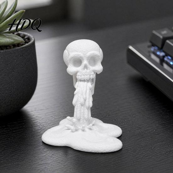 Long-lasting 3D Printed Figure Skull Water Flow Ornament Creative Statue with Environmentally