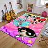 1pc Powerpuff Design Printed Area Rug Carpet for Bedroom Living Room Home Decor Rugs Mat Non Slip Mat Rug for Bedside