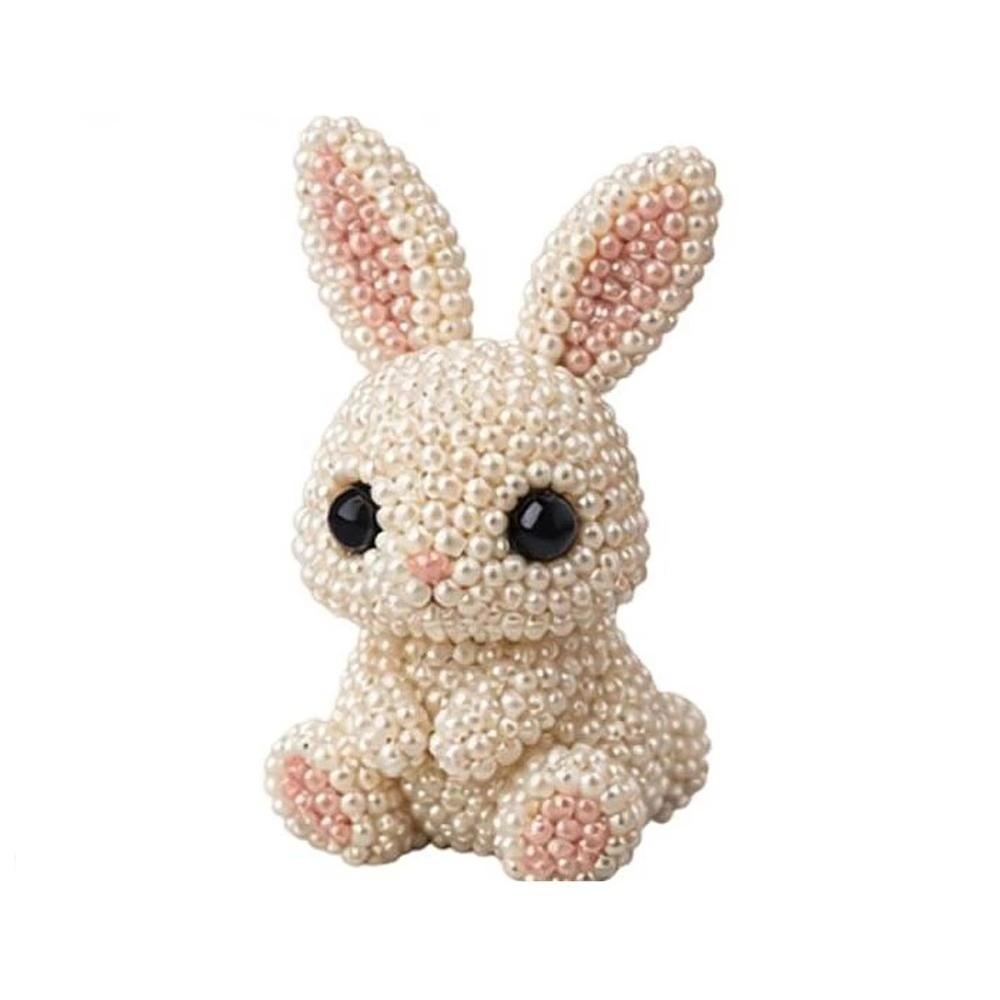 Animal Shape 3D Beaded Animal Kit Handmade DIY Bead Craft Kit 3D Beaded Ornament Set Home Decor