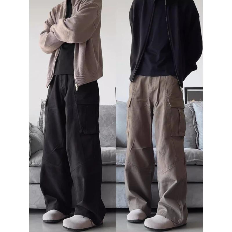 

Myriad Vintage Patchwork Straight Work Pants with Side Pockets Extra Large