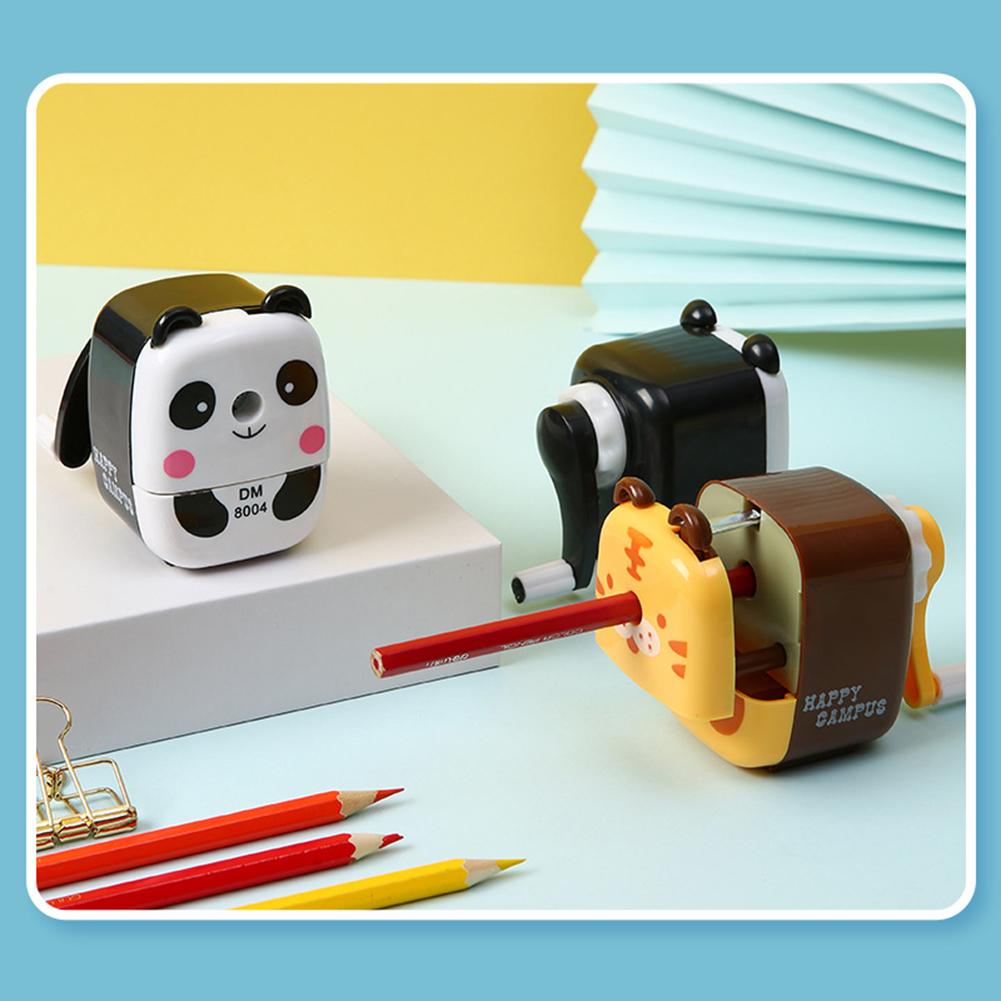 Animal Shaped Cartoon Panda Tiger Pencil Sharpener Kids School Sipplies Home Office Desktop