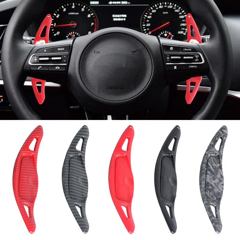 For KIA stinger 2017- Car-Styling Automotive Steering Wheel Rear Shift Paddle Car Shift Equipment Semi Automatic Clutch Red