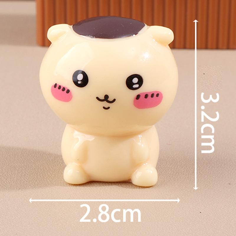 Cartoon Cute Mini Chiikawa Figurines  Miniature Desktop Car Ornament Crafts Diy Decoration Accessories Children Gifts
