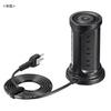 Sanwa Supply Tower-Style Power Strip with 12 AC Outlets, 2 USB-A Ports, and 1 Type-C Port, 2m Length, and a Centralized Switch, Black, TAP-B112C1A2BK