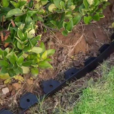 Landscape Edging Border No Dig All-weather Garden Isolation Edging Border with Spikes Easy-to-Install Cuttable Isolation Edging for Flower Beds Yard
