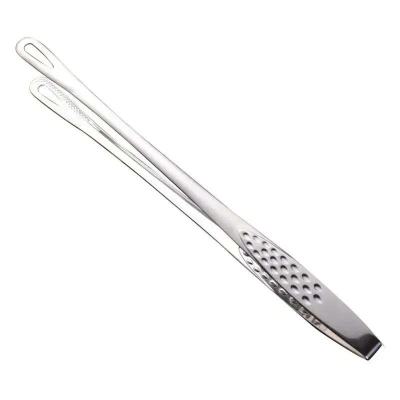 1pc 304 Stainless Steel Food Tongs Long Handle Non-Slip Barbecue Tongs Steak Tongs Kitchen Cooking Tools Kitchen Accessories
