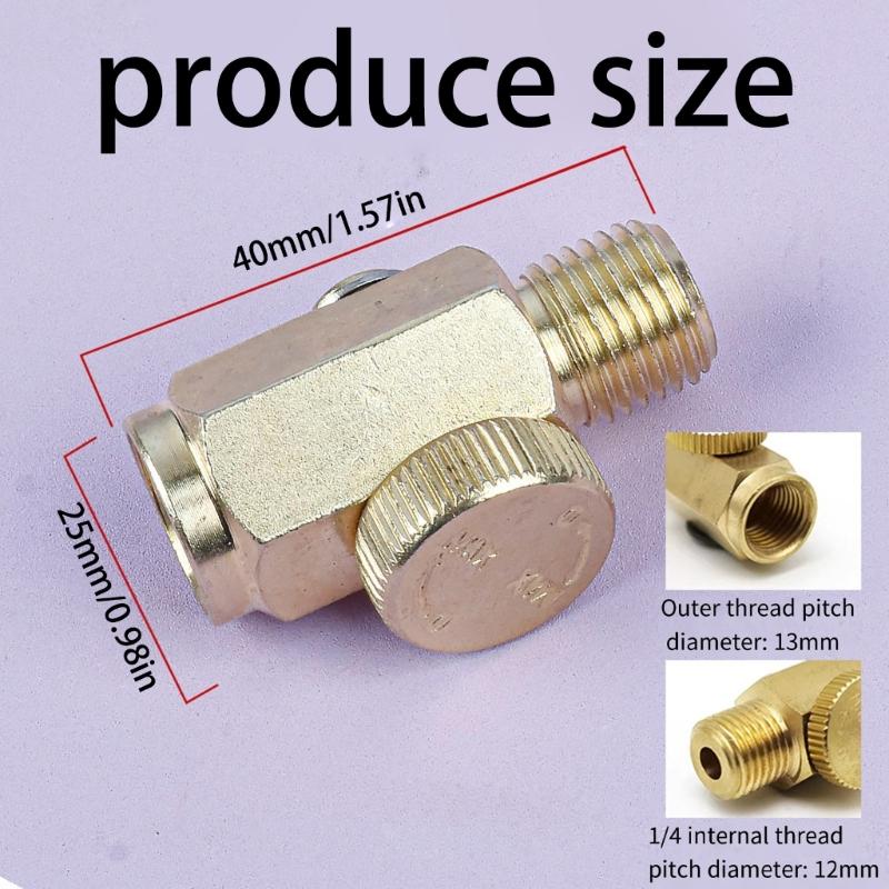 Accuracy Air Pressure Regulator Valves with Double Threaded Ports 1/4 Inch Threads Easy to Use for Engines & Motors