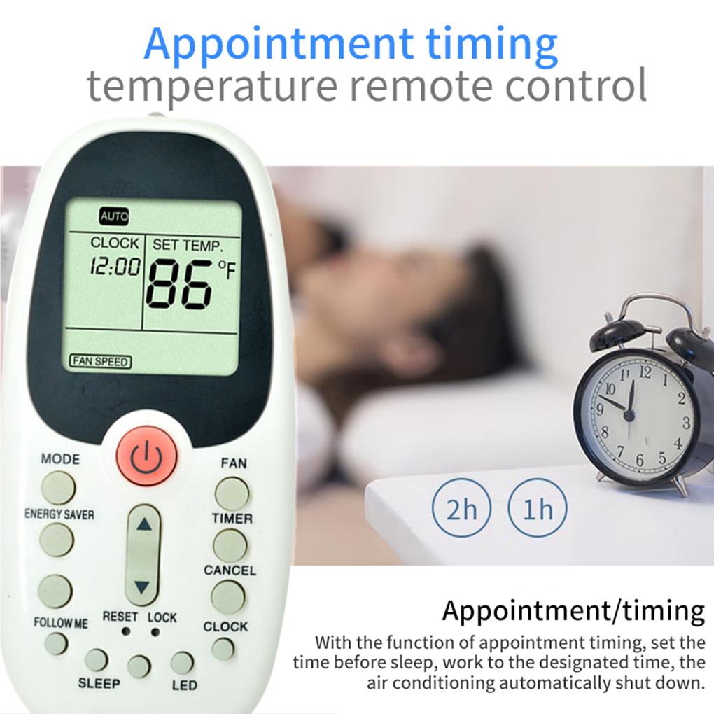 Malý ovladač klimatizace s obrazovkou, citlivý ovladač pro domácí kancelář, náhradní sada pro R06 BG RO6 BGCE