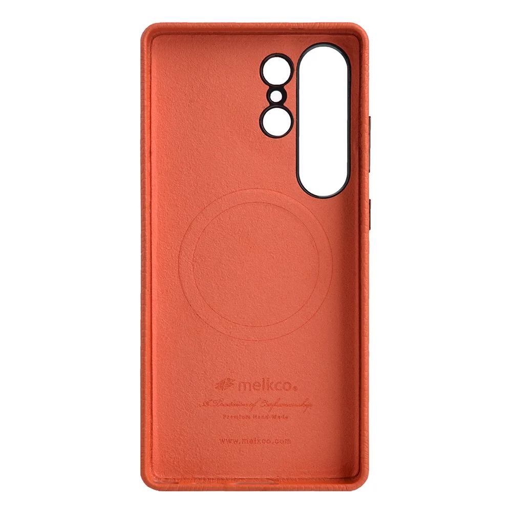Originální kožené pouzdro Melkco pro Samsung Galaxy S26 S25 Ultra S26 Plus + Magnetický luxusní kryt Prémiová pouzdra na telefon pro S26 Ultra