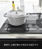 Yamazaki IH Silicone Mat, Black, W19.9×D19.9×H0.4cm, Tower brand, stain and scratch prevention, silicone cover, allows cooking while laid down, 1319
