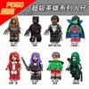Building Block Minifigure Toy Super Hero Series Scarecrow Black Panther Lana Lang Plastic Building Block Doll