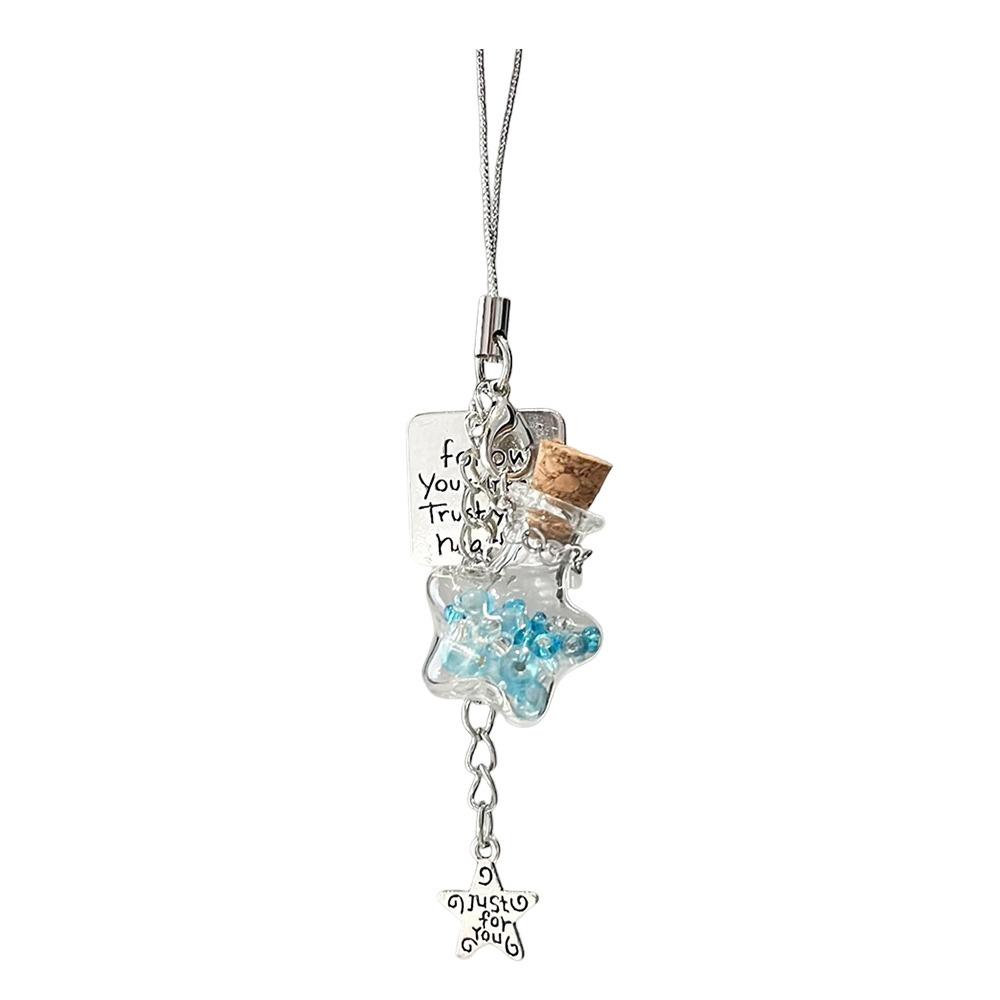 

Handcrafted Beaded Wind Chime Keychain Unique Design Camera Charm Phone Lanyard Key Ornament Type-15