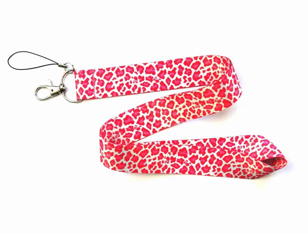 Leopard Animal Printed Key Lanyard ID Badge Card Holders Phone Neck Straps with Keyring Phone Accessories