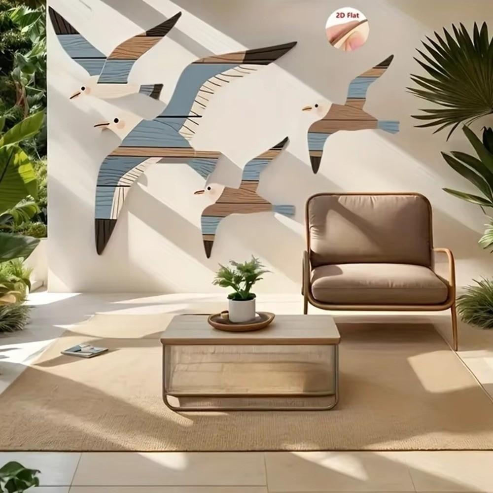 Vintage Style Seagull Wall Decorations Flying Gull Shape Seagull Pendant  Home Decoration