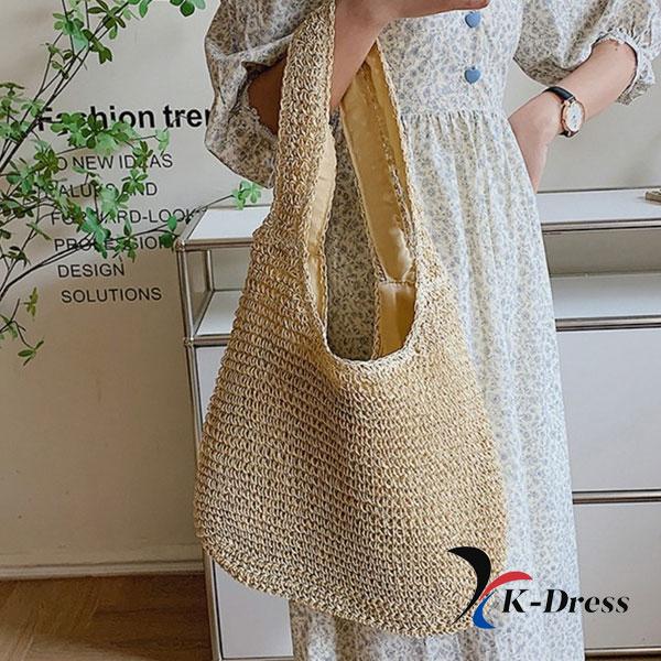 Shoulder Rattan Bag Large Eco Fashion Large Capacity Luxury Shopper Handbag