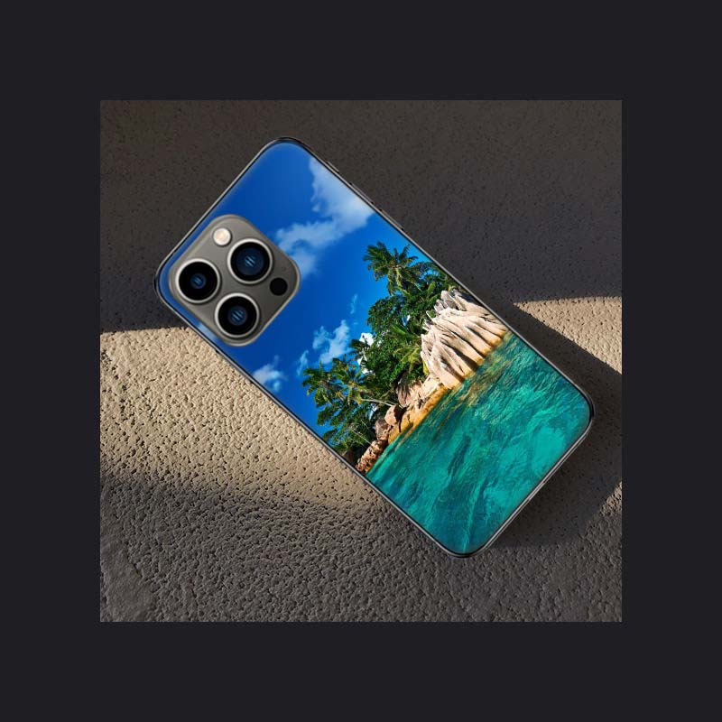 Sea Tropical Palm Trees Beach Phone Case For Apple Iphone 15 13 12 11 14 Pro Max Mini Cover SE 2020 X XS XR 8 7 6 6S Plus 5 5S S