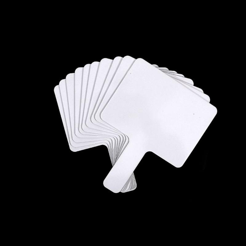 10 Stück Handheld Antwortpaddel Doppelseitige Abwischbare Paddel Kleine Papier Whiteboards Schild Auktionspaddel für Klassenzimmer