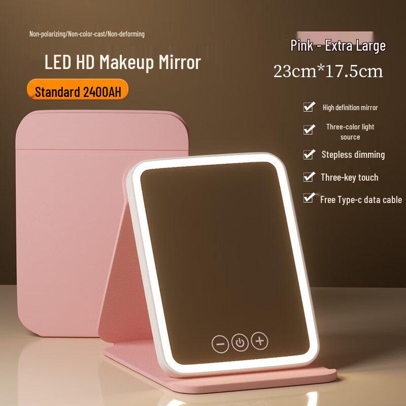 LED Portable Foldable Makeup Mirror