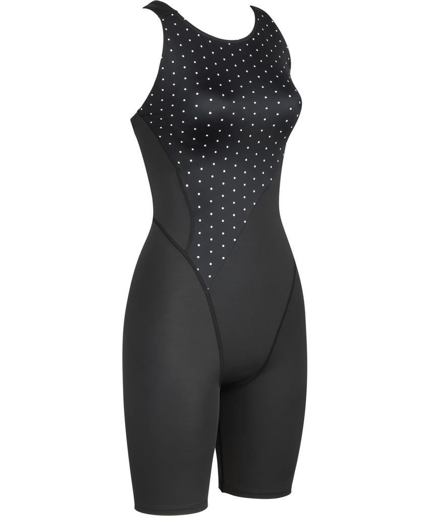 Wacoal Swimwear LUCEO SFR732 Swimsuit with Beautiful Bust Cups and Fits up to Size Plus Size Fitness Size Women's Tummy-Shaping Body-Concealing