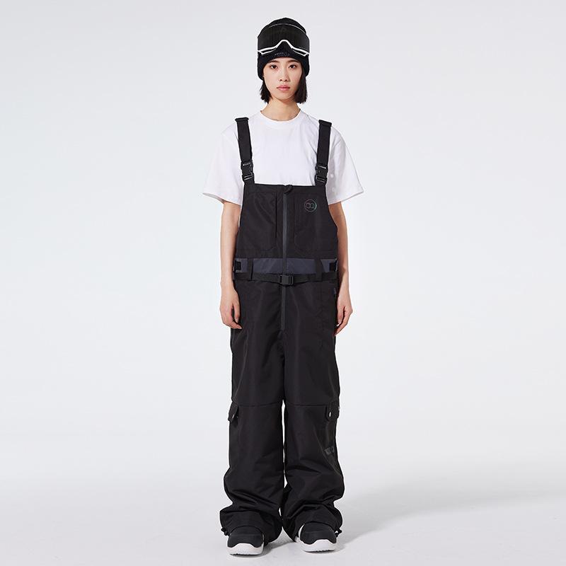 Men's Women's Snow Bibs Ski Pants Adjustable Snowboard Bib Outdoor Waterproof  Windproof Insulated Ripstop Snowboarding Overalls Winter