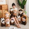 Soft Material Otter Plush Toy Headgear design Cartoon Animal Toy Kawaii Otter Toy  Birthday Gift
