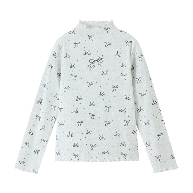 ASK JUNIOR Girls' Printed Long Sleeve T-Shirt