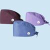 Working Hat for Women Man Solid Color Scrub Cap Doctor Hat Nurse Hat Adjustable Surgical Cap Beauty Salon Working Hat
