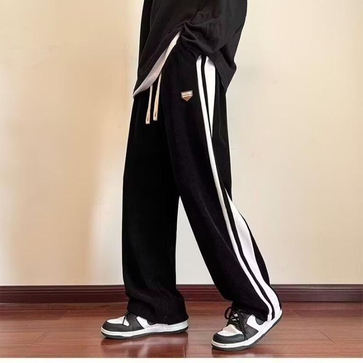 Men's Trendy Loose-Fit Workwear Trousers - Casual Spring/Summer Sports Pants