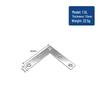 Stainless Steel 90° L-Shaped Angle Bracket for Shelf Support and Wood Board Connection