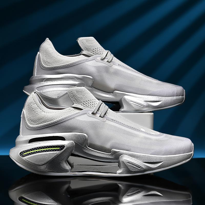Couple Sports Shoes Women and Men Trendy Mesh Breathable Comfortable Casual Shoes Flat Soft Outdoor Lace-up Sneakers for Men