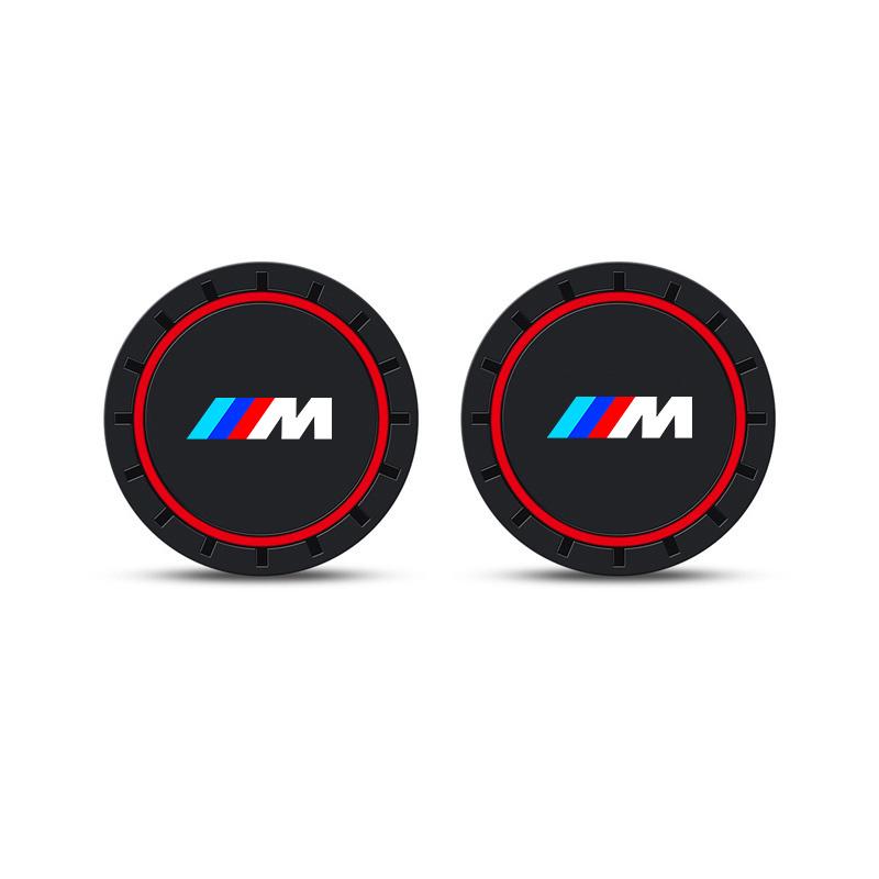 FA72pcs Car Coaster Water Cup Non-Slip Pad Silicone Mat For BMW 50th Anniversary 1 3 5 7 Series M F01 F20 F10 E46 E53 E60 E93 X1 X3