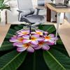 1PC Flores de Plumeria Extra Grandes Alfombra de Piso Antideslizante, Oficina, familia, dormitorio, Estudio Alfombra de Área Grande Alfombras de Interior, , Colores Vibrantes