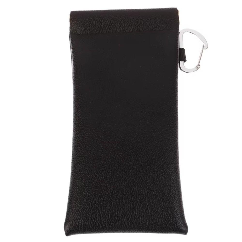 Large Capacity Eyewear Storage Bag Soft PU Leather Eyewear Pouch Sunglasses Case  Eyewear чёрный